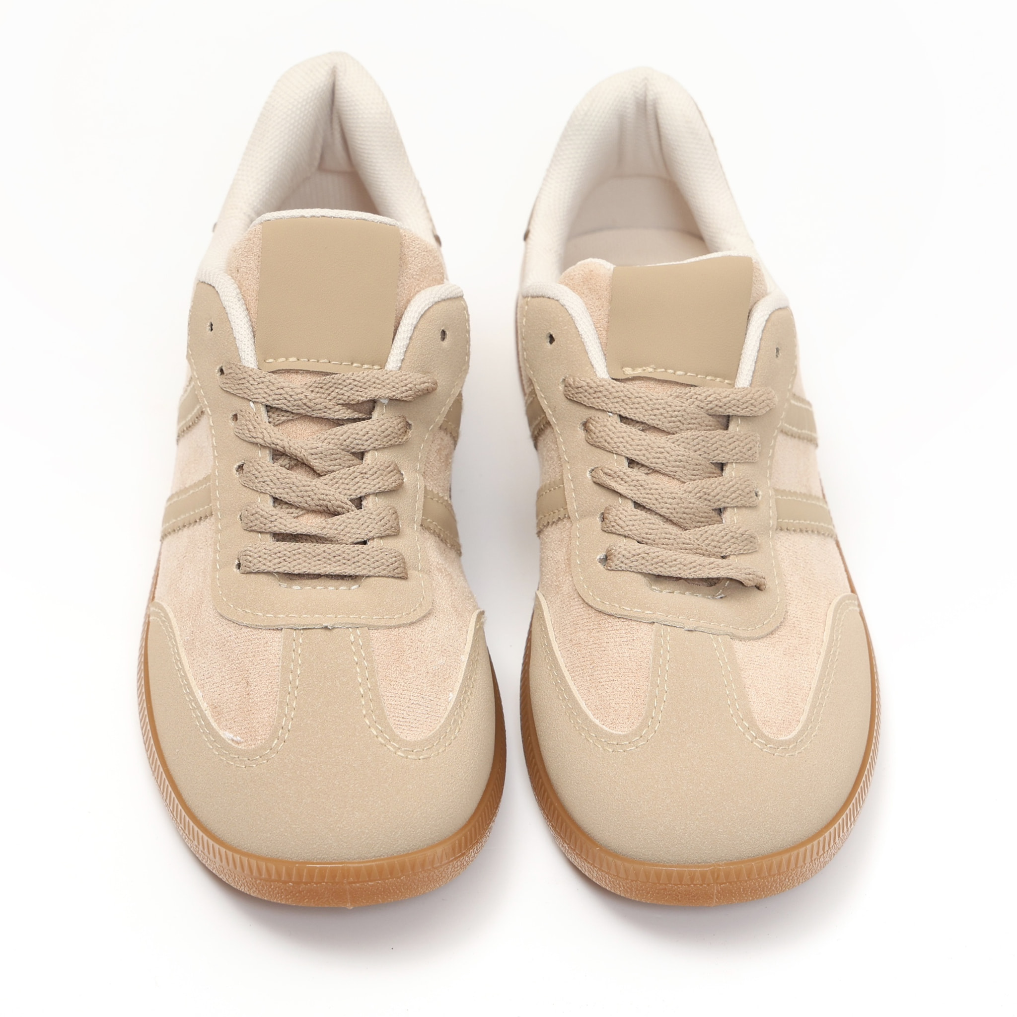 Sneakers in simil pelle scamosciata