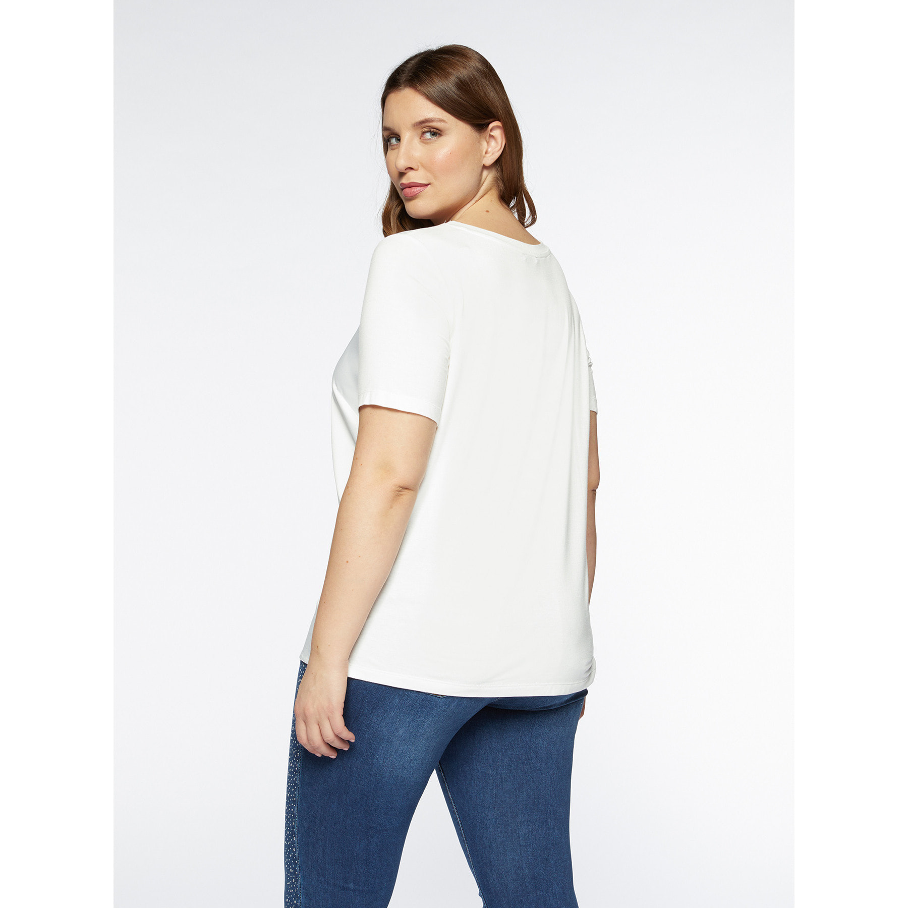 Fiorella Rubino - Blusa de raso - Blanco