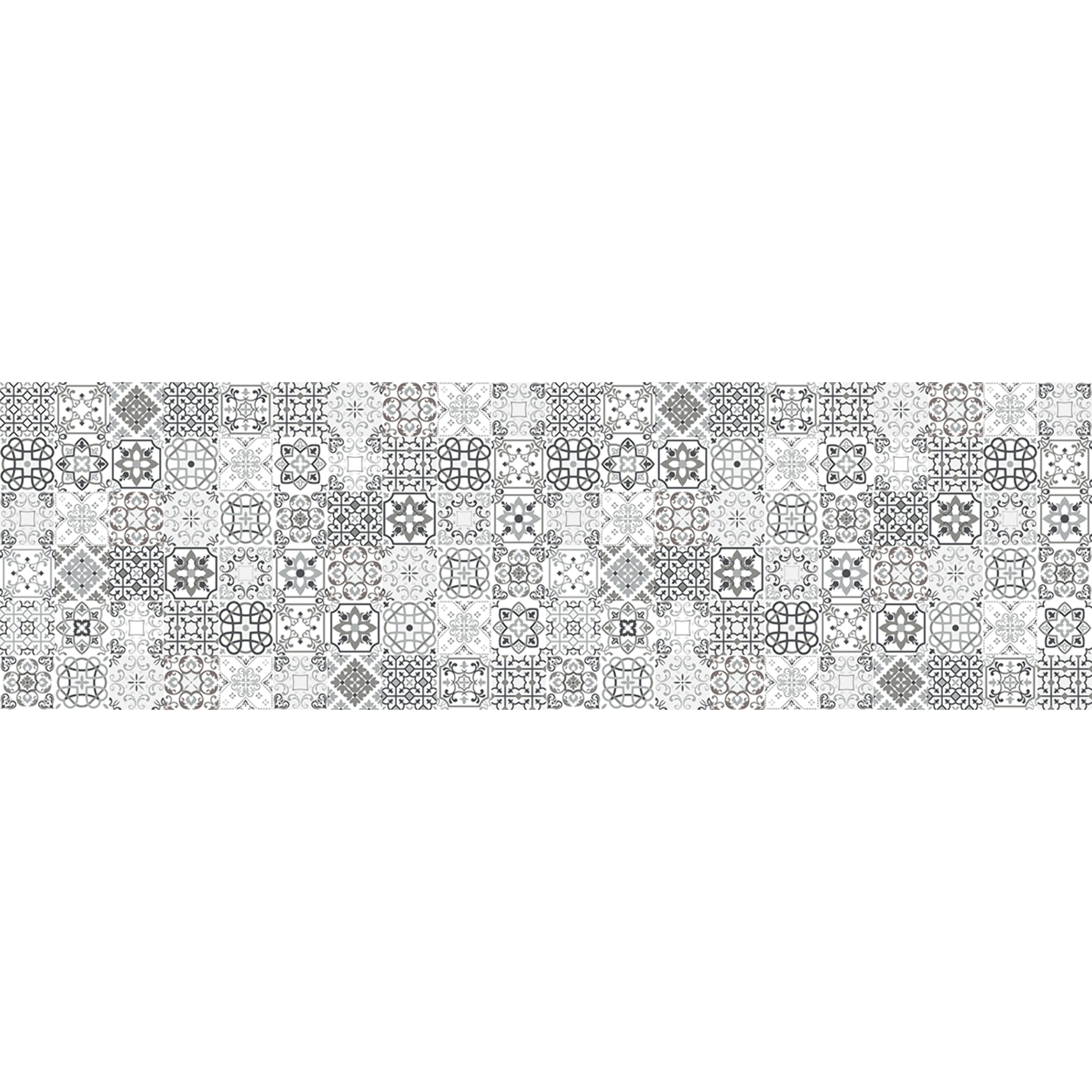 Sticker crédence adhésive - CARRELAGES GRIS - 60x200cm