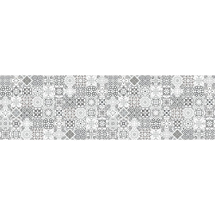 Sticker crédence adhésive - CARRELAGES GRIS - 60x200cm
