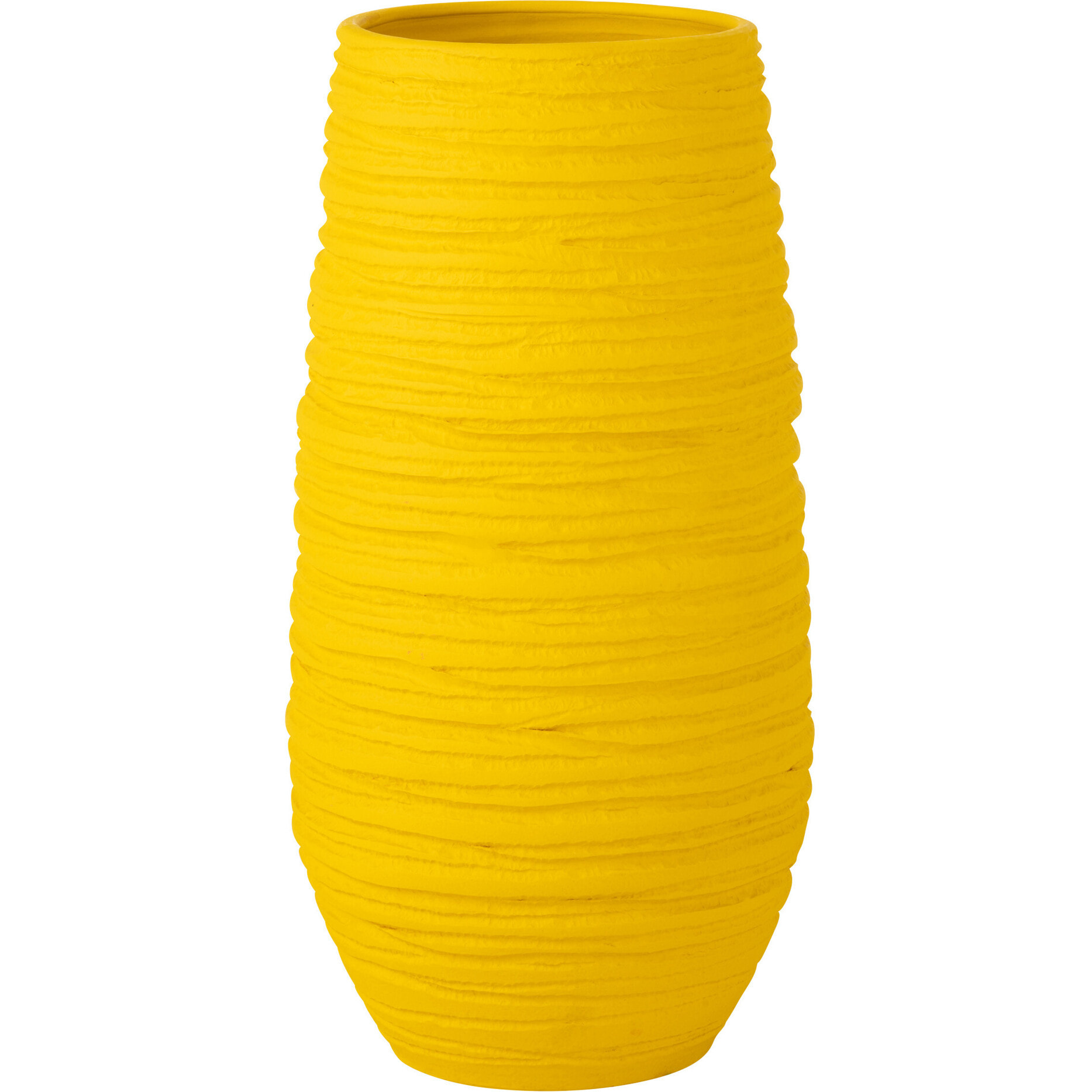 J-Line Vase Fiesta Ceramique Jaune Extra Large