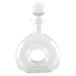 Carafe à whisky en verre avec trou 19x27.5cm