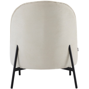 Fauteuil en velours côtelé - BASILE