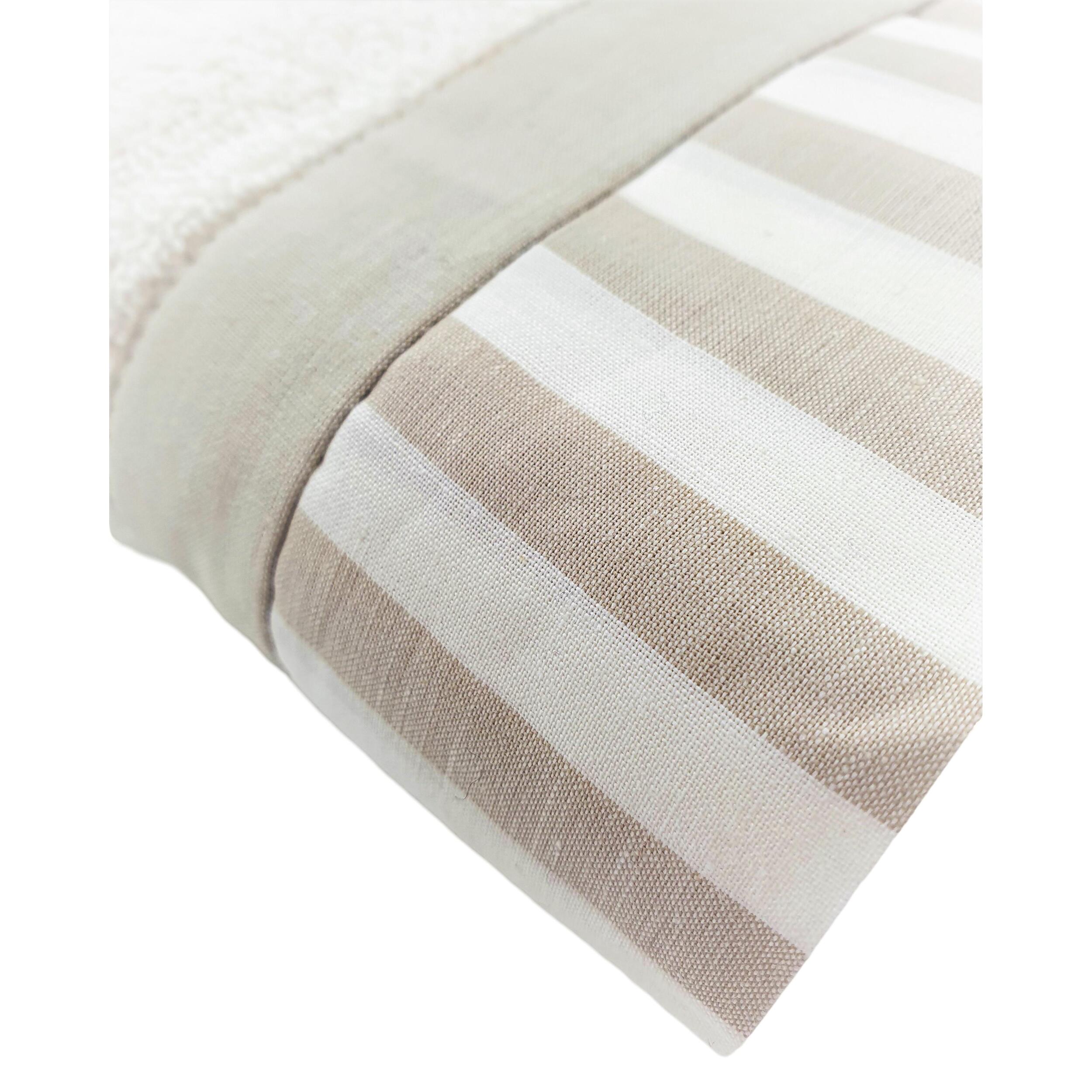 Set Spugna AMALFI 2 Pezzi: Viso+Ospite - Panna - 450 gr/m² - Puro Cotone