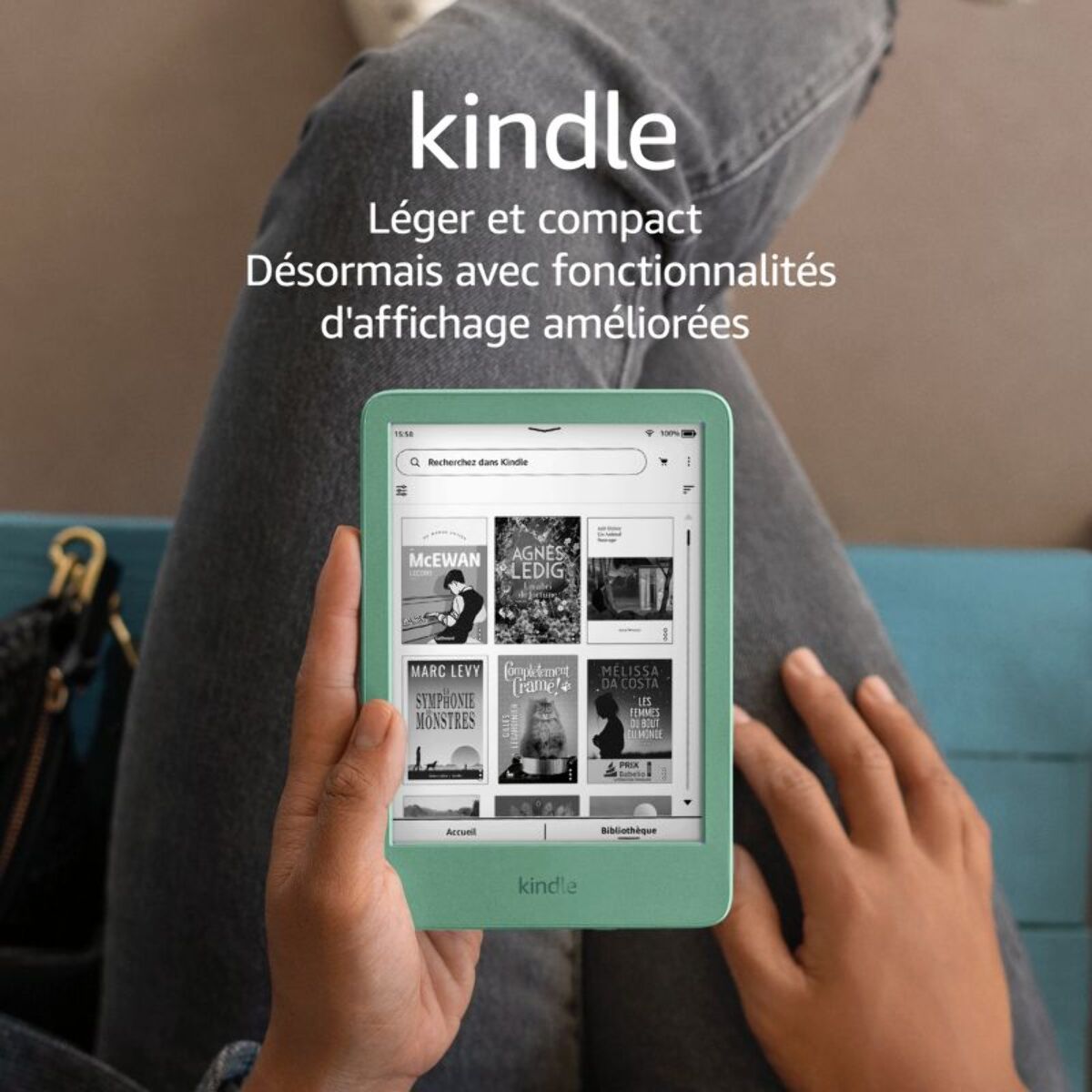 Liseuse eBook AMAZON Kindle 16 Go Vert Matcha (modèle 2024)