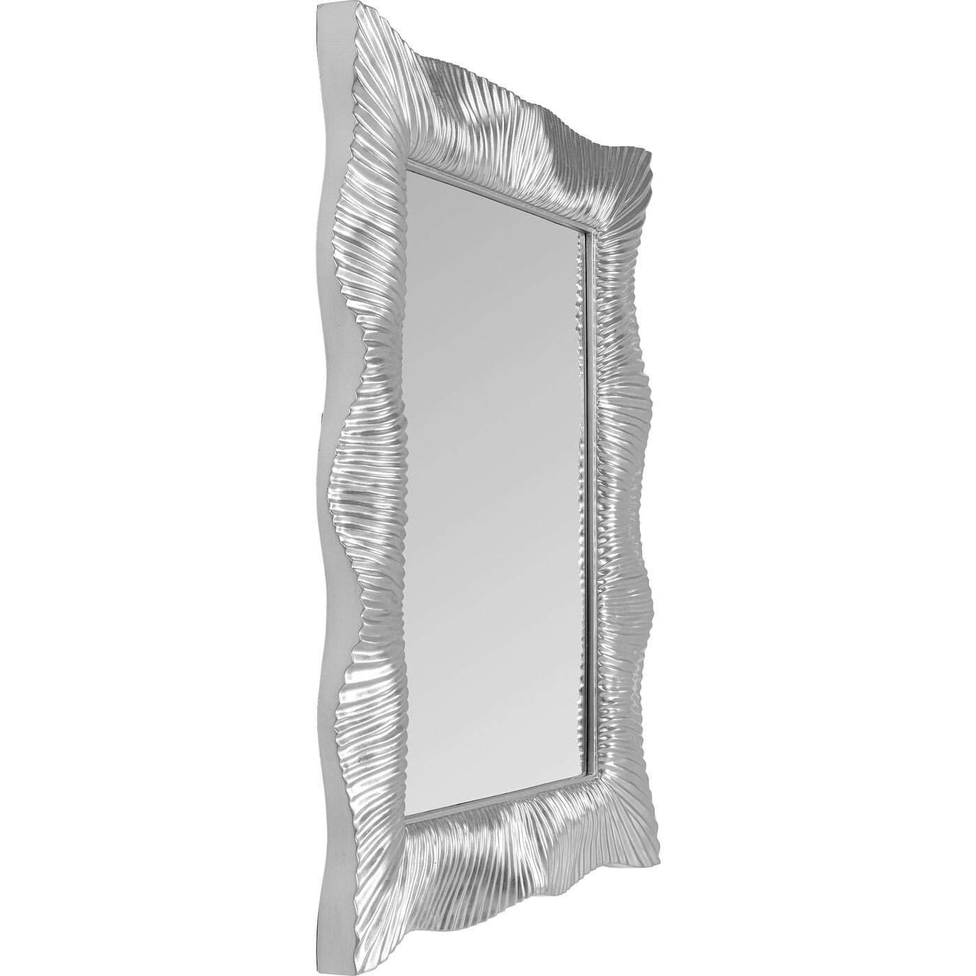 Miroir Wavy 124x94cm argenté Kare Design