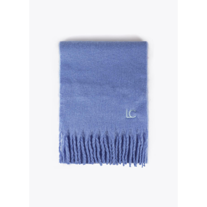 Sciarpa Liscia con Frange Spesse