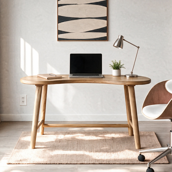 Bureau en bois massif de mindi - Brandan