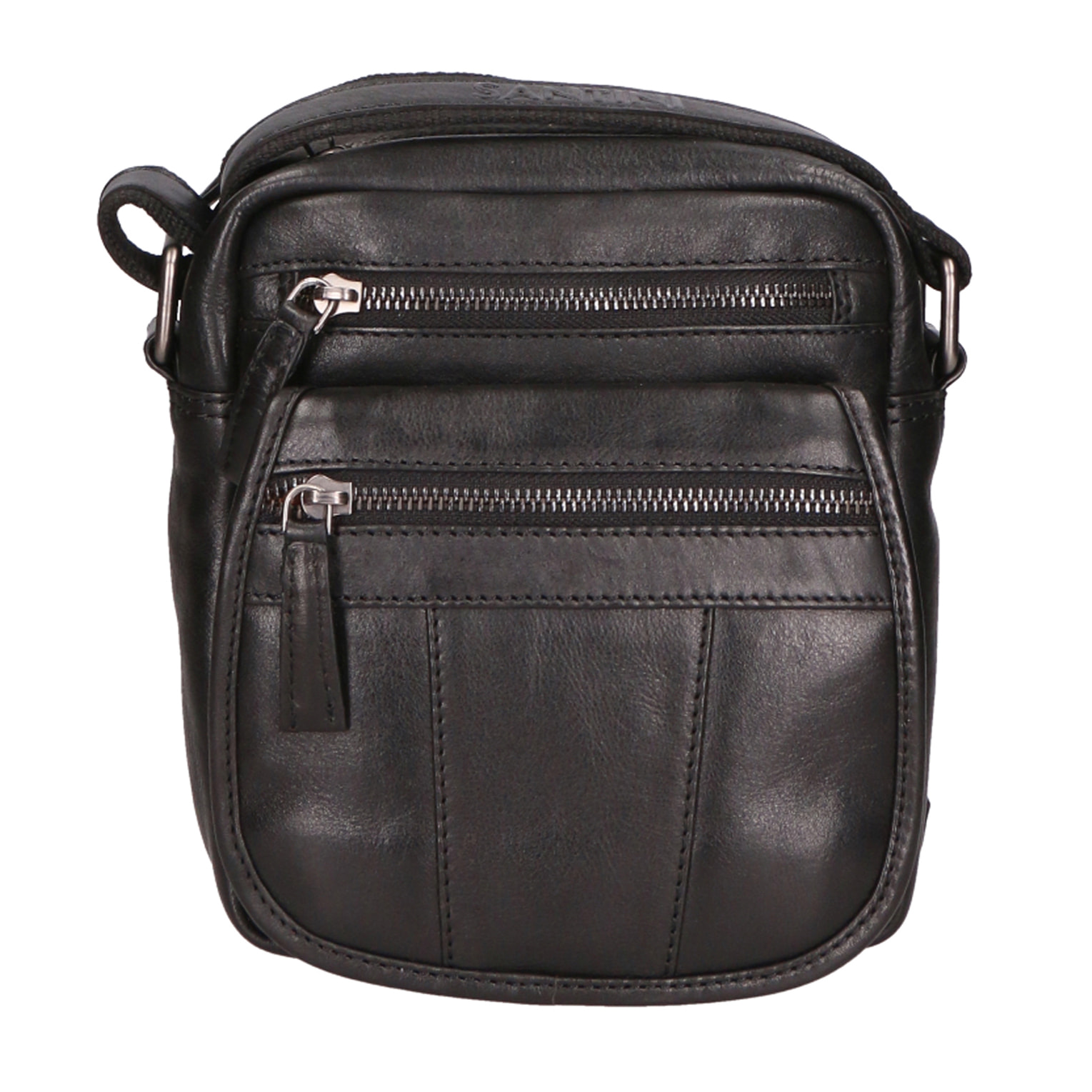 Borsa a tracolla unisex In Vera pelle Made in India 18x19x10 cm