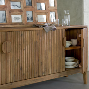 Buffet 4 portes "Sabor" - 4 portes - bois d'acacia