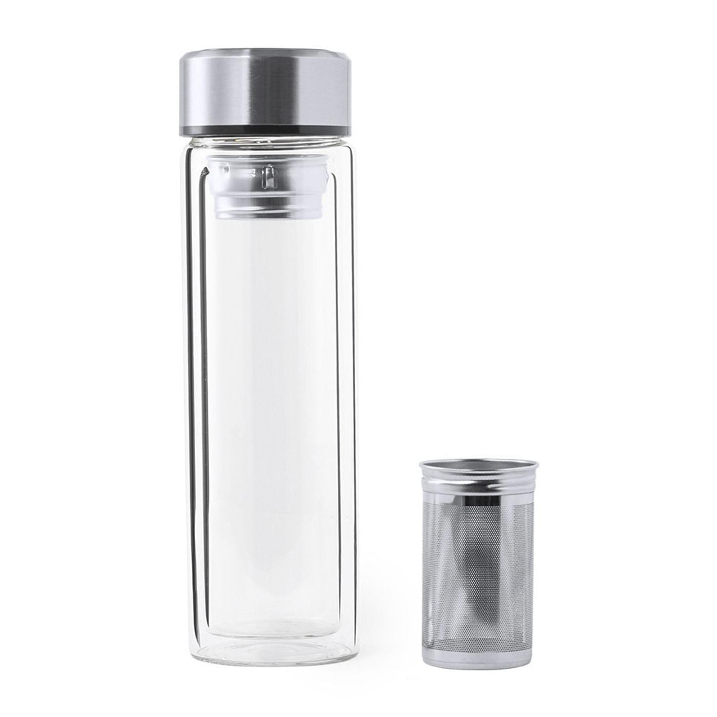 Thermos Bekins a doppia parete di alta qualità con una capacità di 390 ml, con misuratore di temperatura tattile integrato nel tappo.