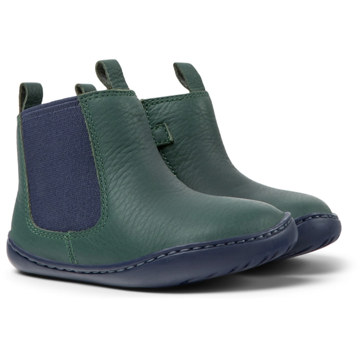 CAMPER Peu Cami - Botines Verde Infantil Unisex