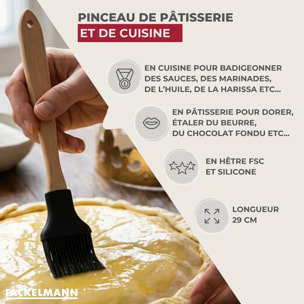 Pinceau de cuisine silicone 29 cm Fackelmann Acacia
