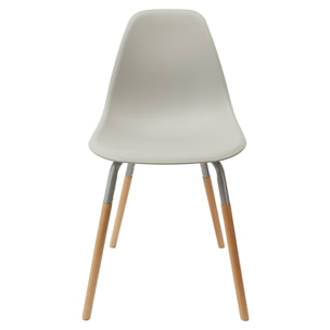 Chaise Scandinave Phenix Gris - Lot de 4