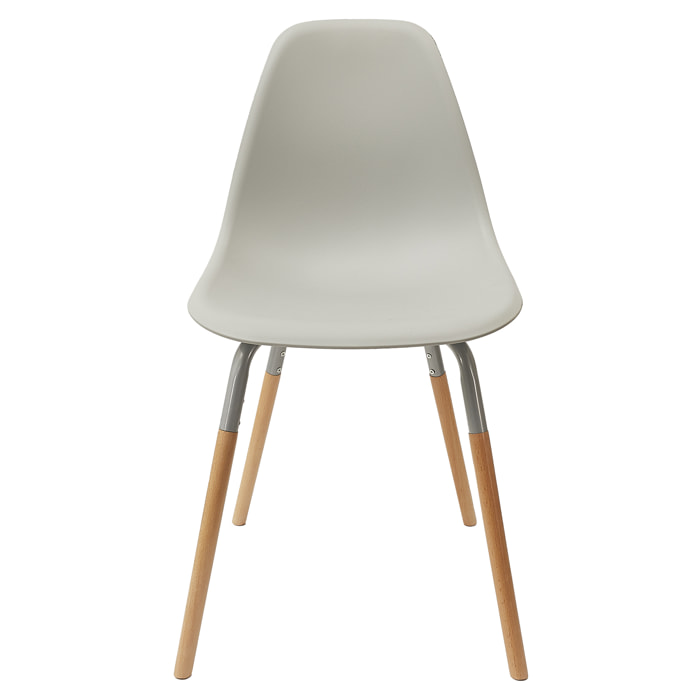 Chaise Scandinave Phenix Gris - Lot de 4