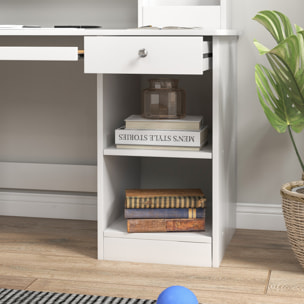 Juego de Escritorio y Silla para Niños de +5 Años Pupitre Infantil con 2 Cajones y Compartimento para Dormitorio Sala Estudio Blanco