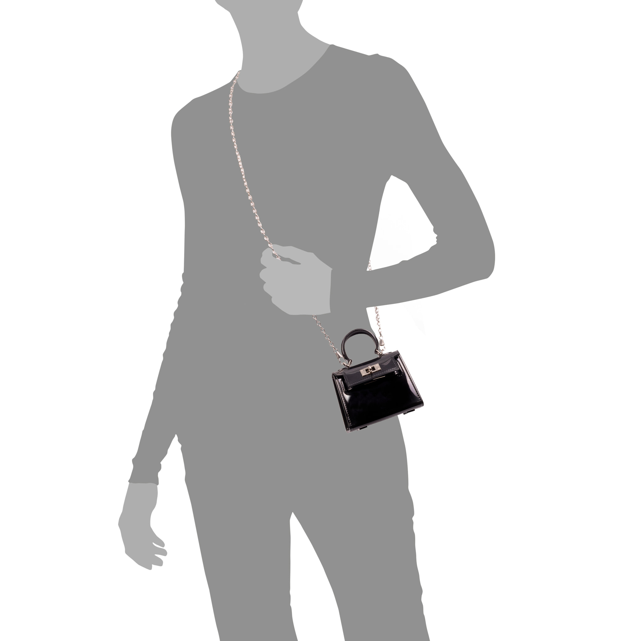 Villadeati borsa a mano mini Tote in pvc.