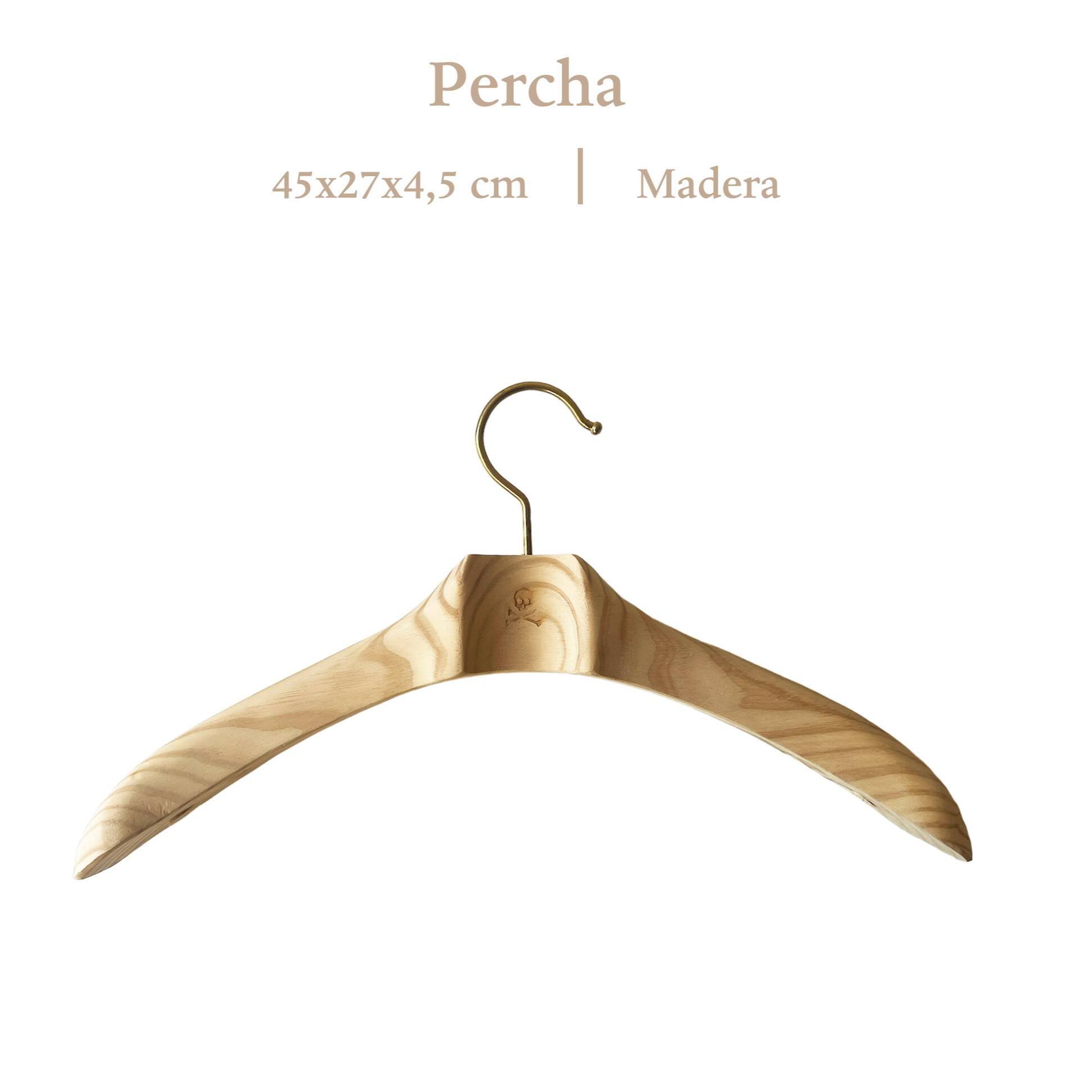 Percha de madera premium 45x27x4,5cm scalpers home