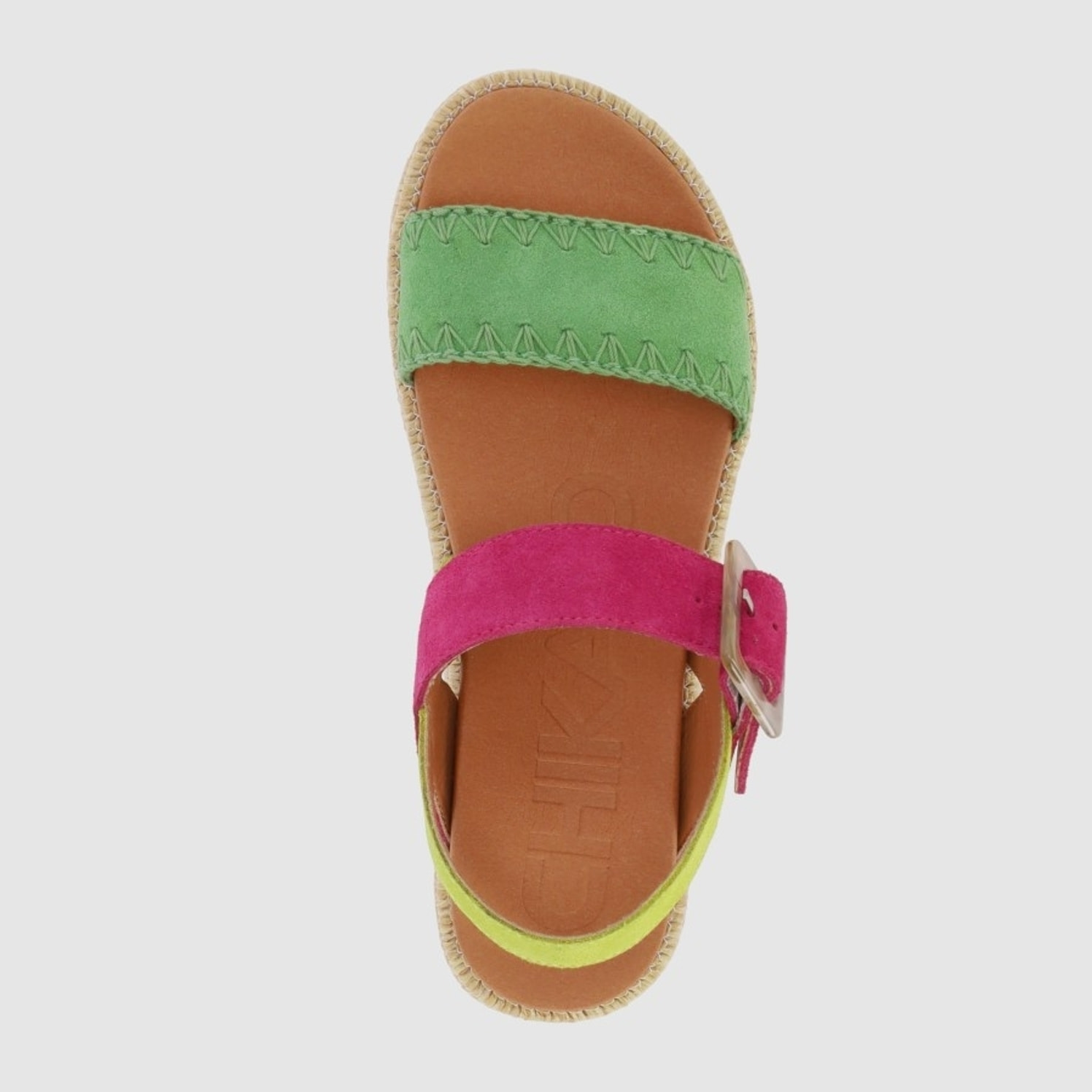 Sandalias de Serraje - Multicolor Multi - Tacón: 5 cm