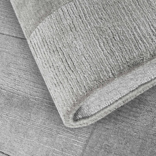 Tapis salon géométrique, laine tissé main, confort authentique