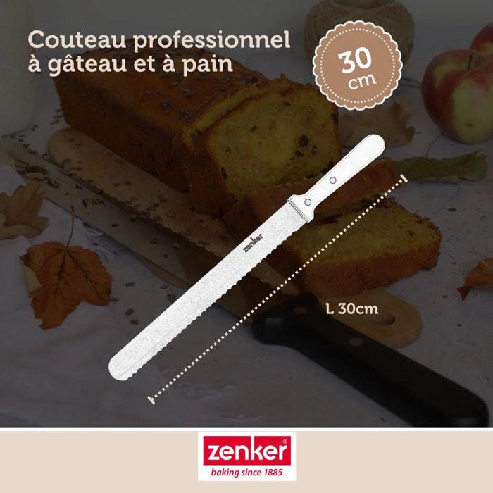 Couteau professionnel pour gâteau 30 cm Zenker Smart Pastry