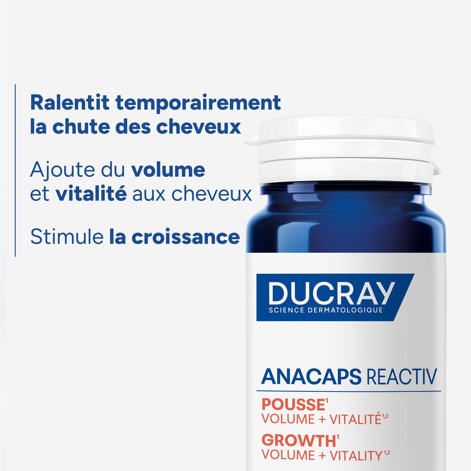 Anacaps Reactiv - Complément Alimentaire Pousse Volume + Vitalité Cure 3x90 Gélules