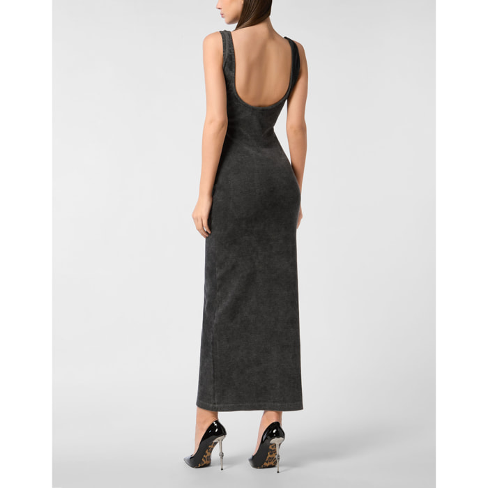 PHILIPP PLEIN Long Tank Dress HEXAGON