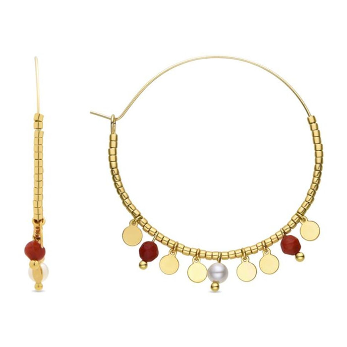 Pendientes Lux by Lux acabados oro 18k