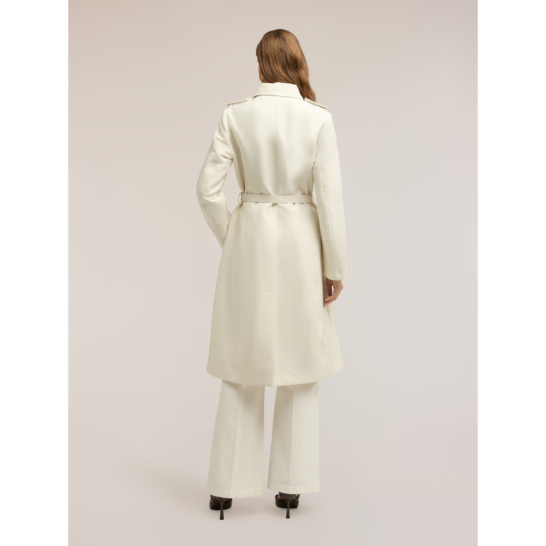 Motivi - Trench doppiopetto con dettagli military - Bianco