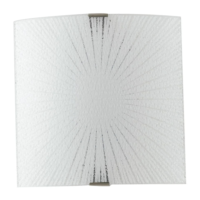 Applique LED CHANTAL in vetro bianco 12W 4000K(Luce naturale) 26 cm.