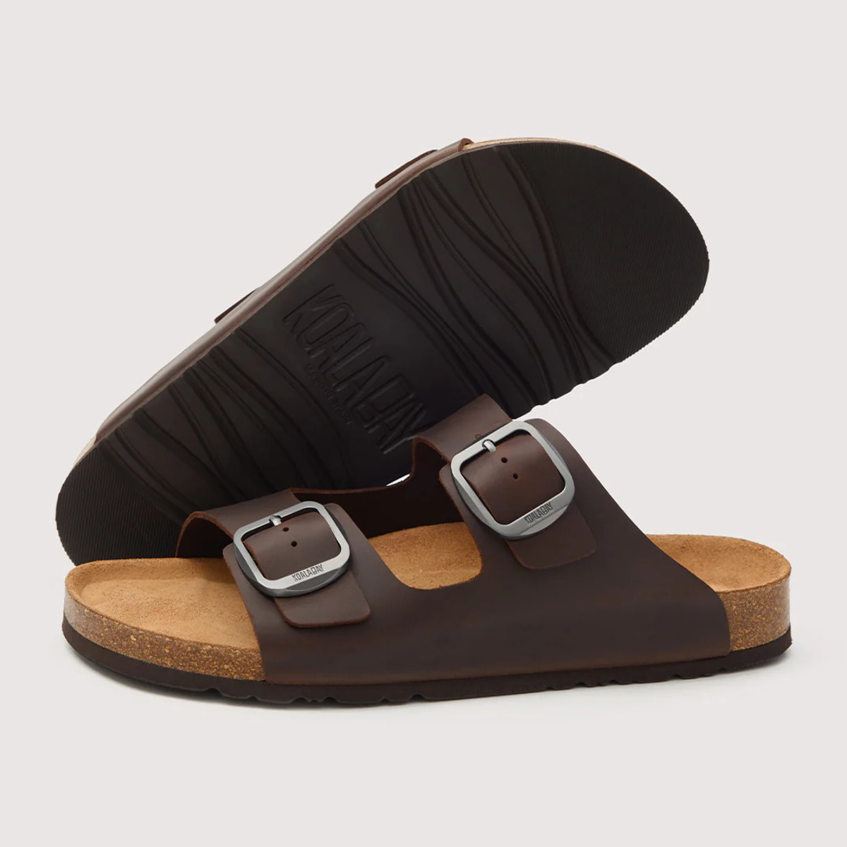 Sandalia Piel Bio Marrón Oscuro - Majestic