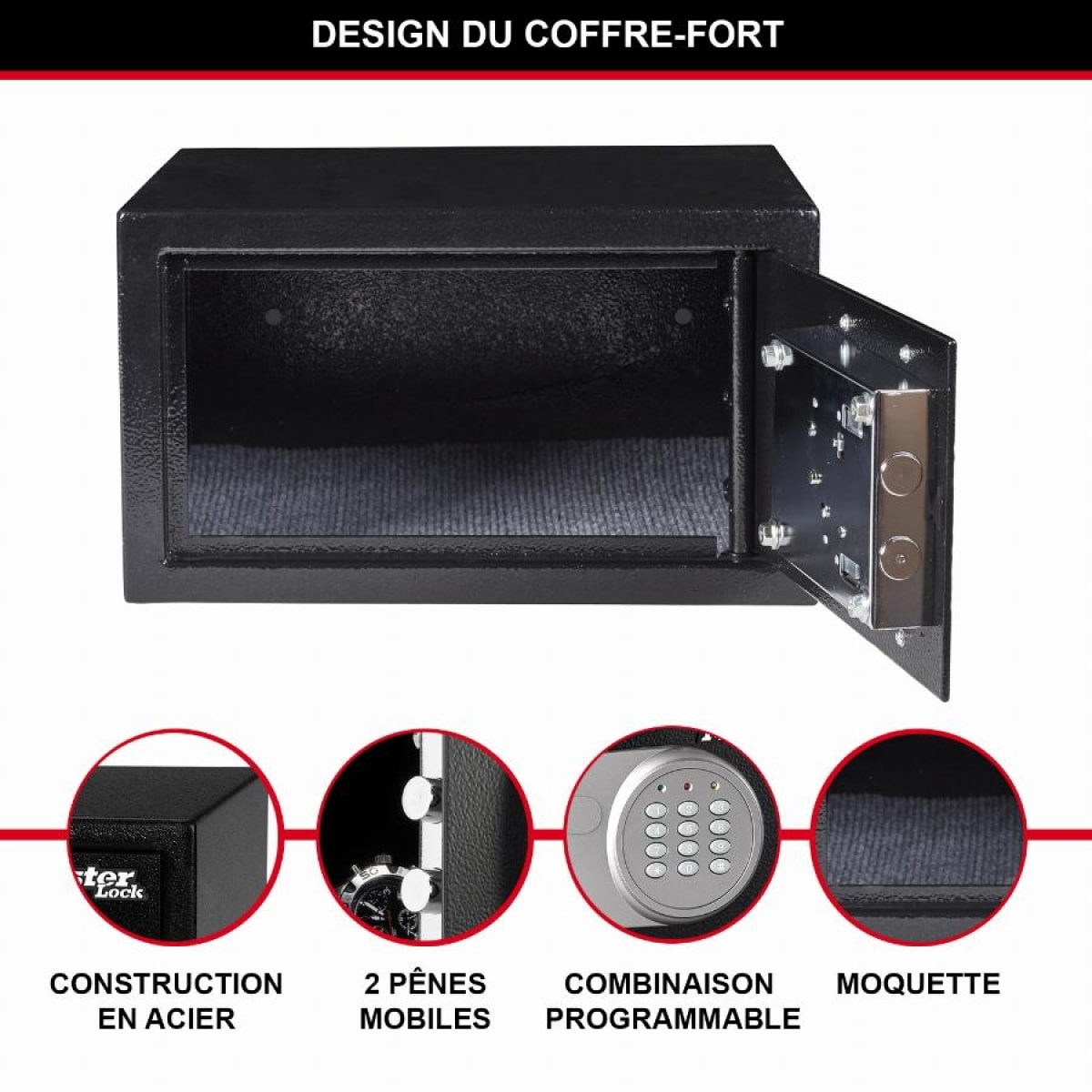 Coffre-fort à combinaison électronique MASTERLOCK 11L - X041ML