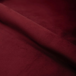 Fauteuil en velours bordeaux et pieds en métal doré - Gatsby