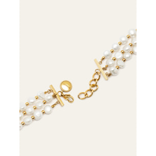 Pulsera Audrey Premium Acero Baño Oro