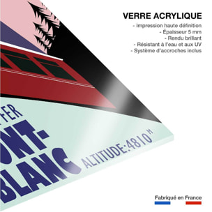 Tableau terminus chamonix 4810m Tableau plexiglas