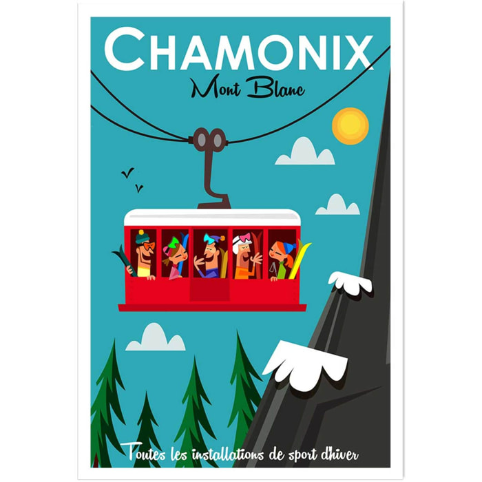 Poster de les grands montets Affiche seule