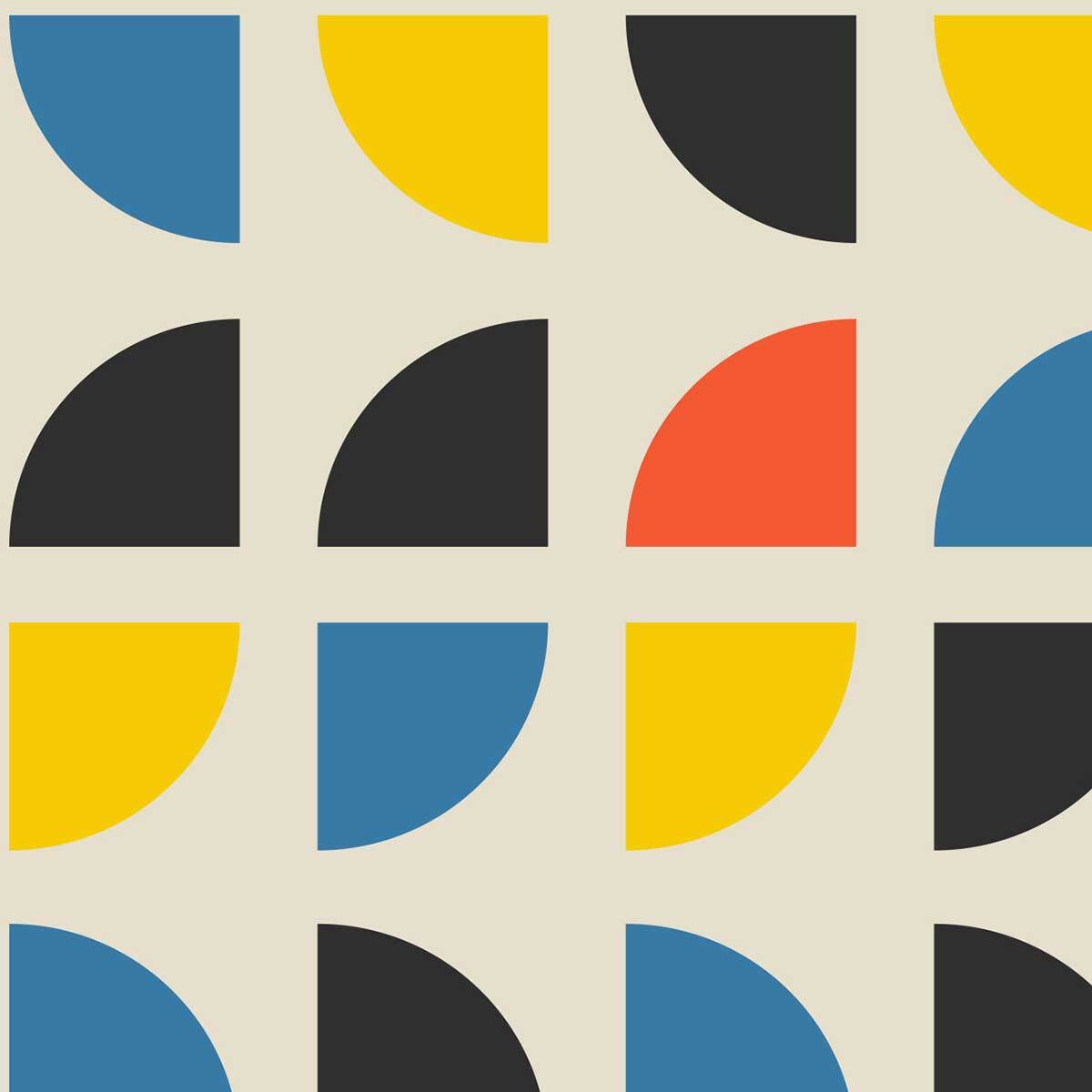 Tableau Bauhaus composition géométrique Toile imprimée