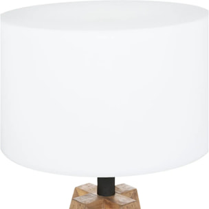 Lampes à poser d'extérieur "Matia" - bois d'acacia - marron caramel - H59 cm