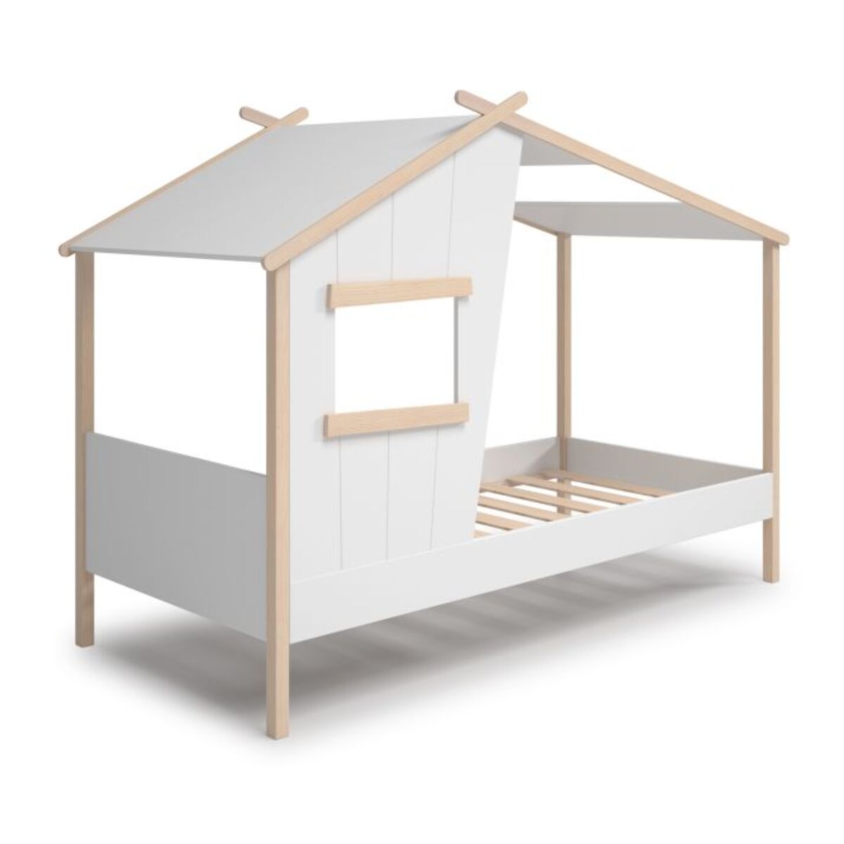 Cama cabaña Hutbed Blanco - Oak Soft