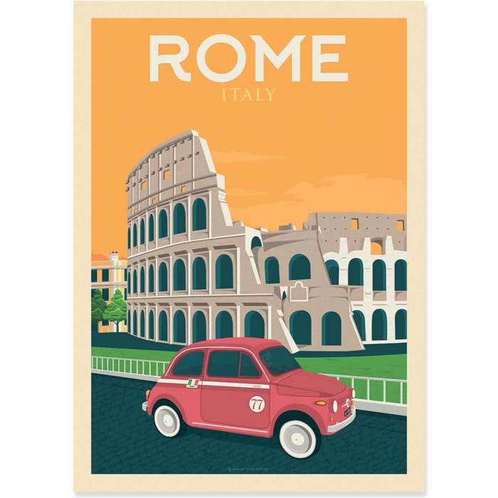 Affiche - Rome - Olahoop Travel Posters