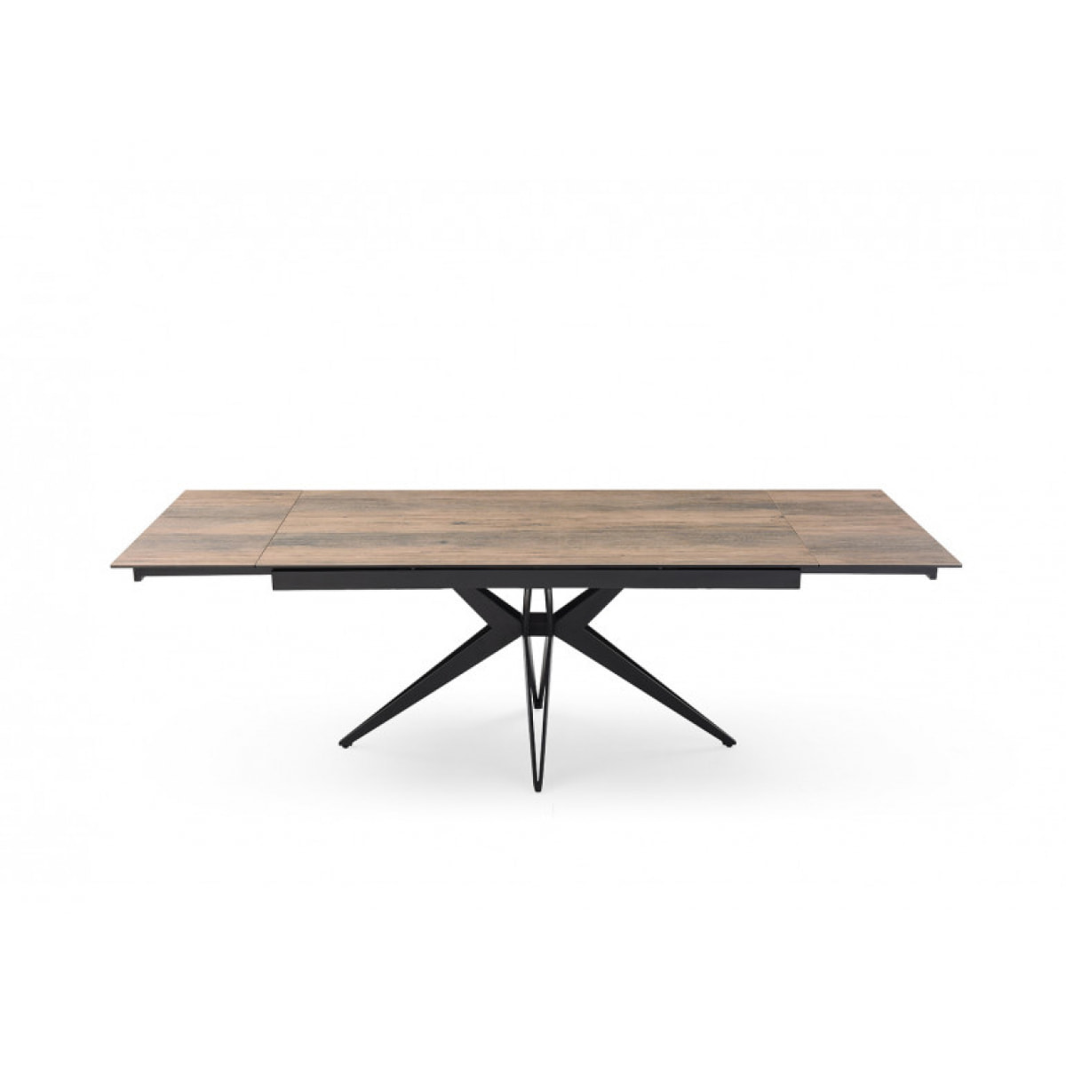 Table extensible en céramique finition bois L160/240cm - 9 piètements - UNIK