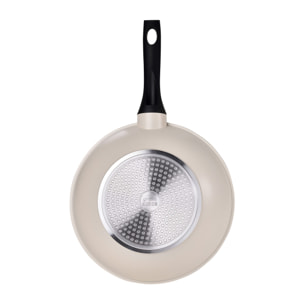 Wok ø28x7,6cm en aluminio forjado de color blanco, apta para inducción y antiadherente expert nerja san ignacio
