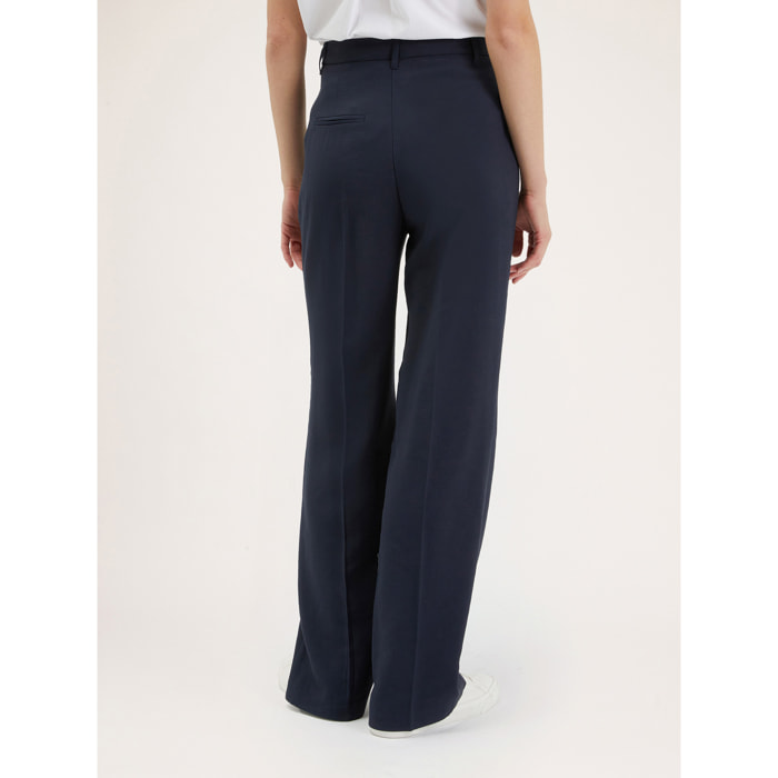 Motivi - Pantalón modelo palazzo vaporosos - Azul