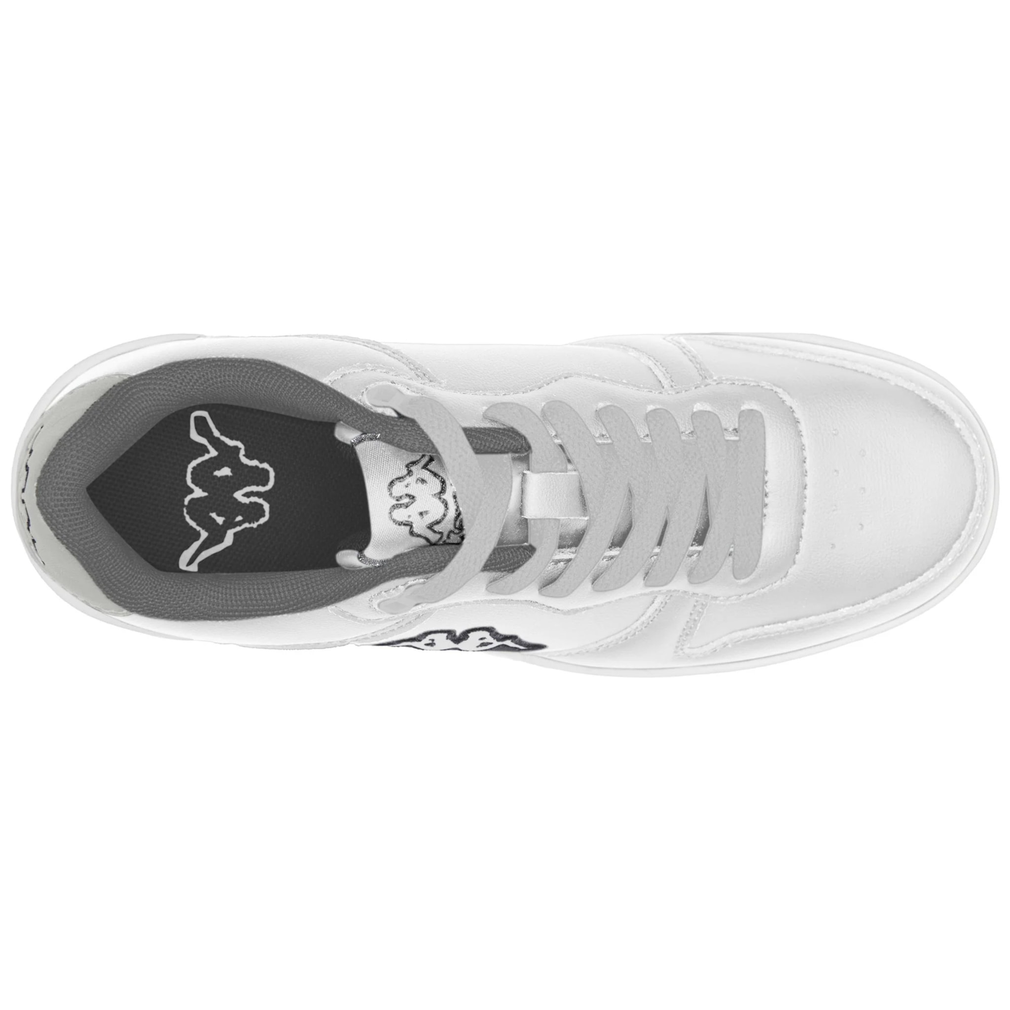 Kappa - Sneakers Donna Bianco - Logo Maserta Silver