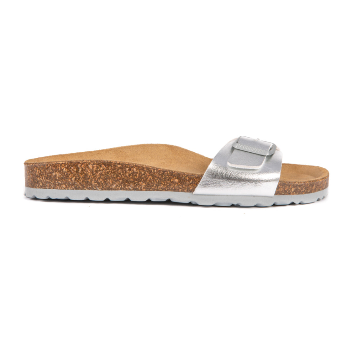 SANDALIA BABUNKERS PLATEADO