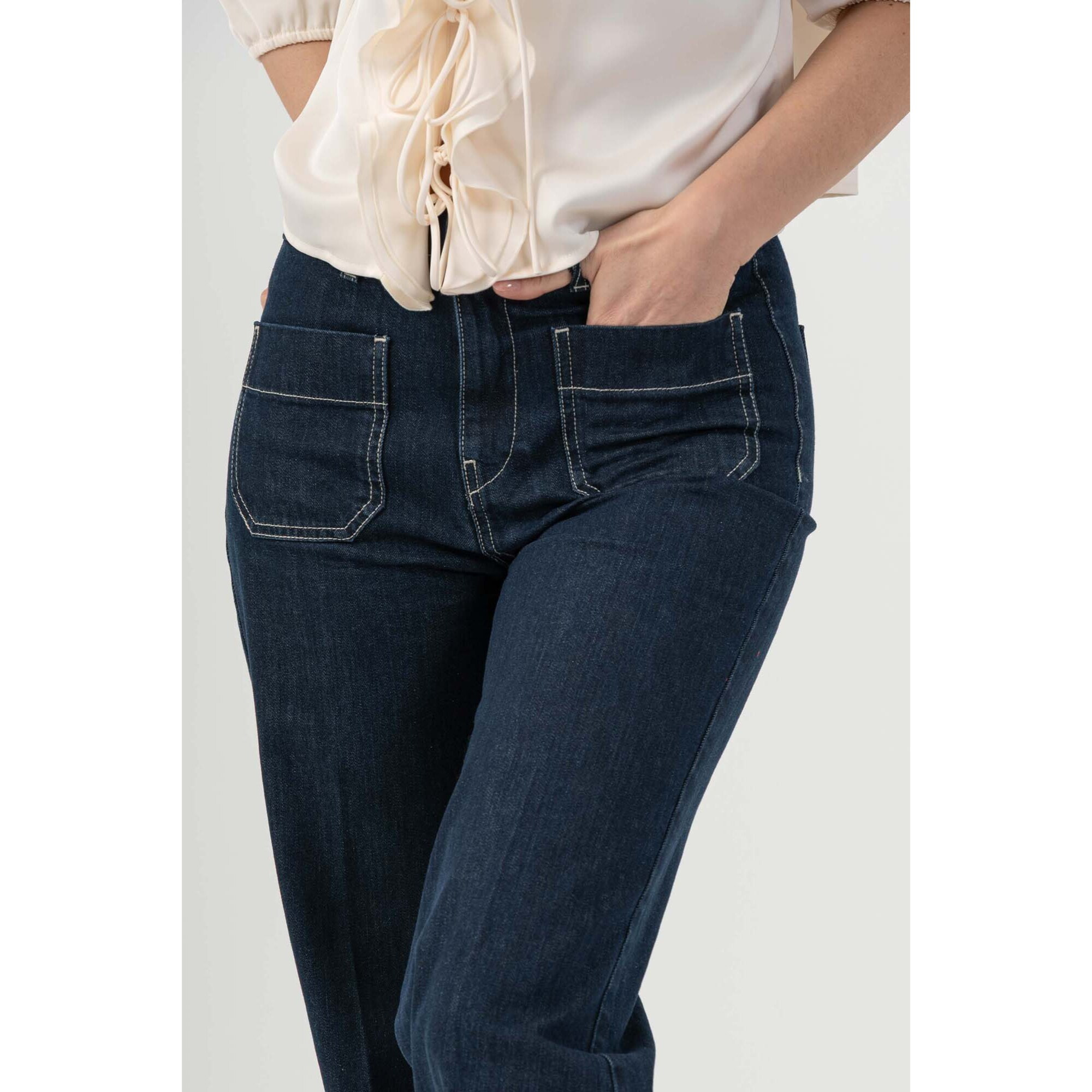 Kocca - Pantaloni in denim wide-leg Donna