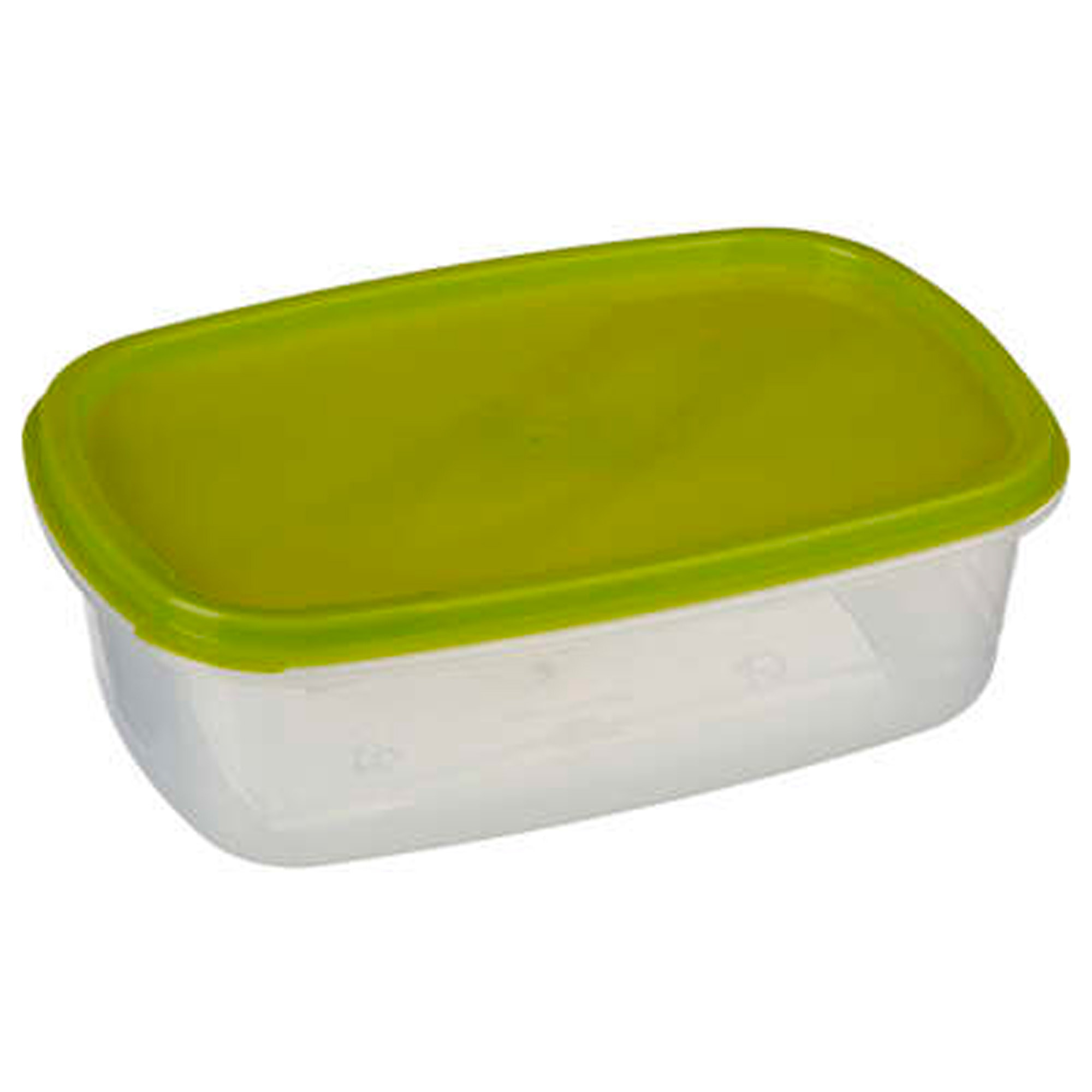 Conjunto de 6 cajas de conservación de alimentos rectangular