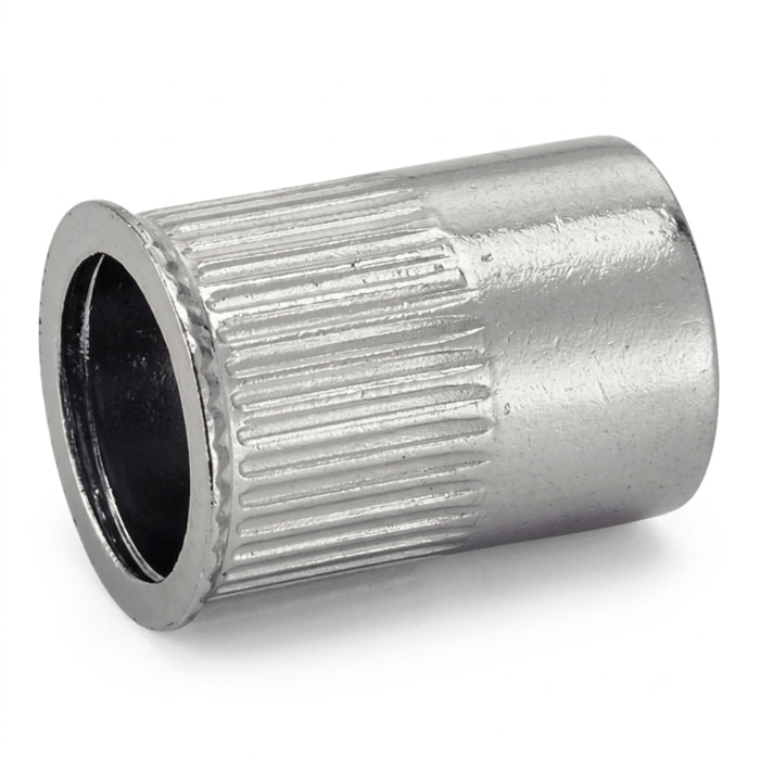 Écrous crantés à sertir à tête affleurante Inox A2 - Ø 6 mm - BTE 50 - ACTON - 626336