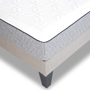 Matelas Amboise, Soutien Ferme, 24 cm, Mémoire de Forme & Mousse Haute Densité, Fabrication Française, Déhoussable
