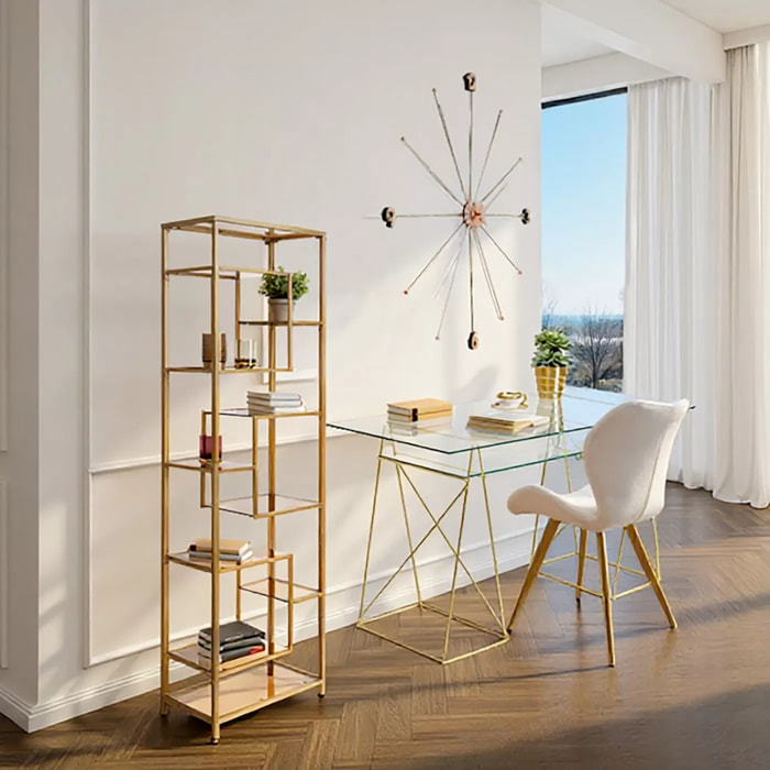 Étagère Loft dorée Kare Design